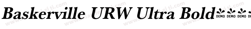 Baskerville URW Ultra Bold字体转换